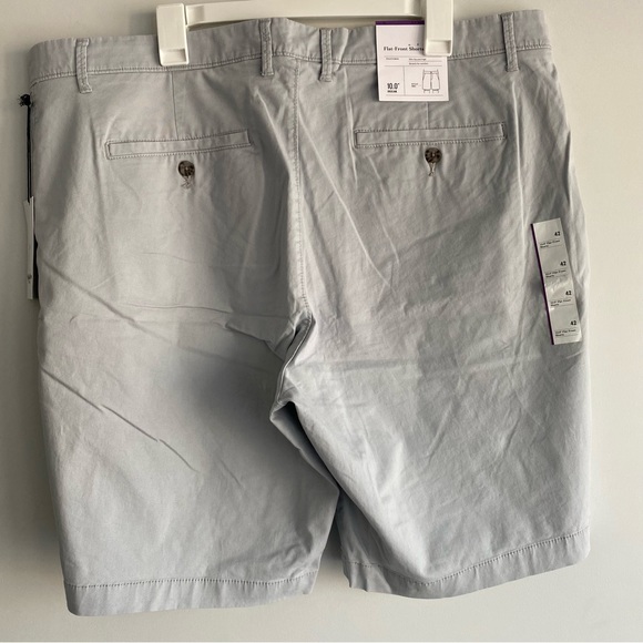 Men's 10” Slim Fit Linden Shorts - Goodfellow & Co™ Light Gray Size 42 - Picture 2 of 6